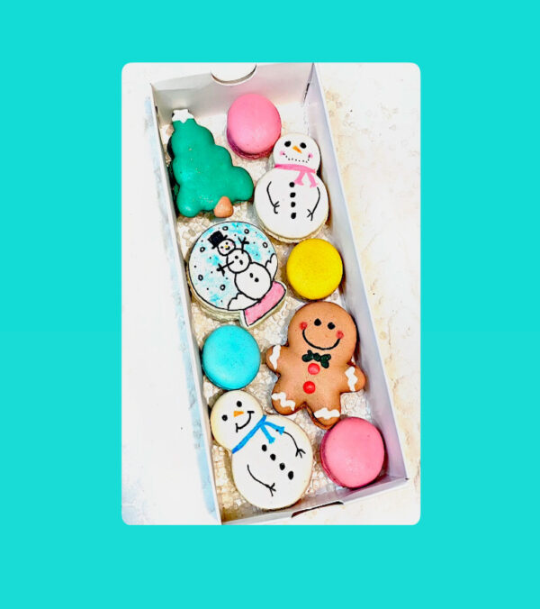 boite de macarons personnalises pour Noel